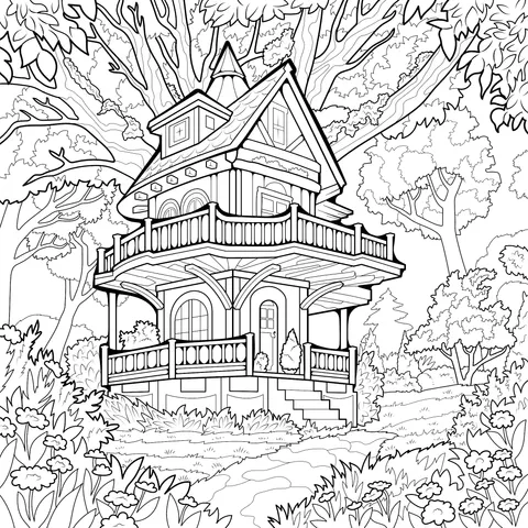 Dreamy Tree - house in the Forest