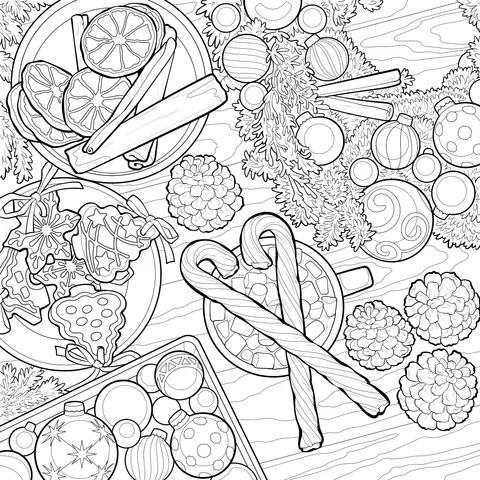 Colorful Christmas Delights and Decorations