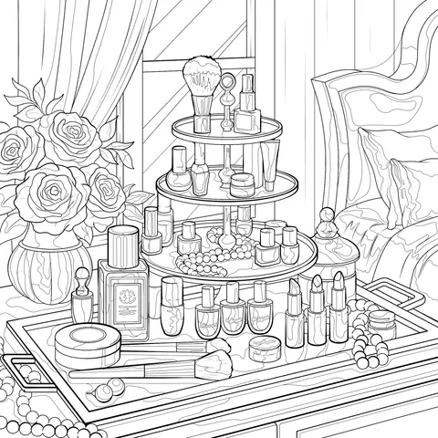 Exquisite Beauty Makeup Scene