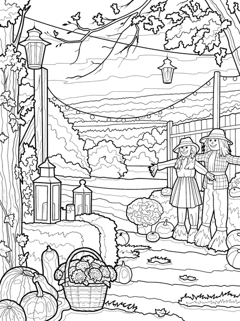 Autumn Countryside Scene