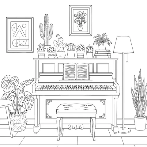 Cozy Piano Corner