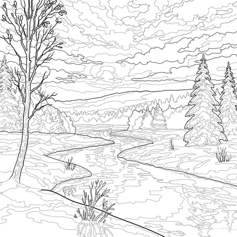 Winter Snow - scene Landscape