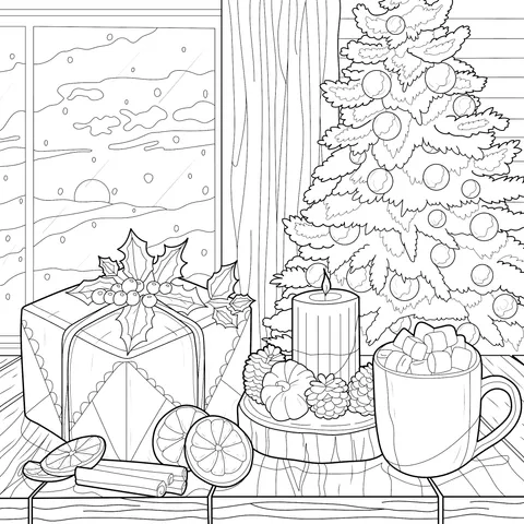 Warm Christmas Scene