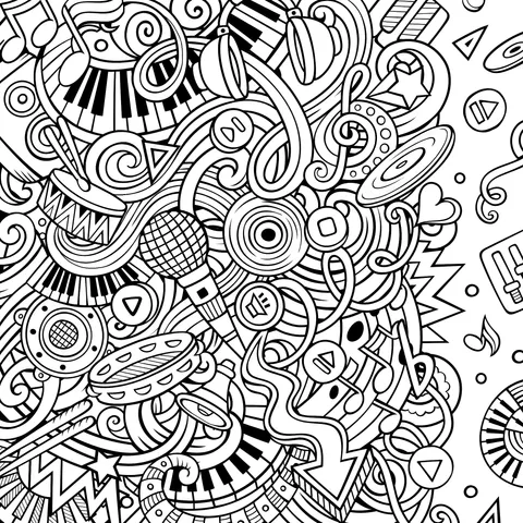 Colorful Music Elements