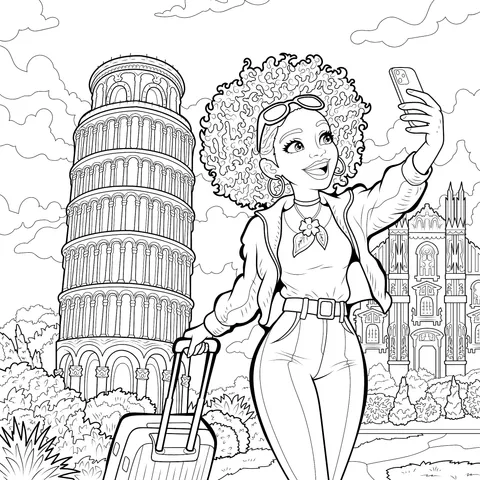 Girl's Travel Moment