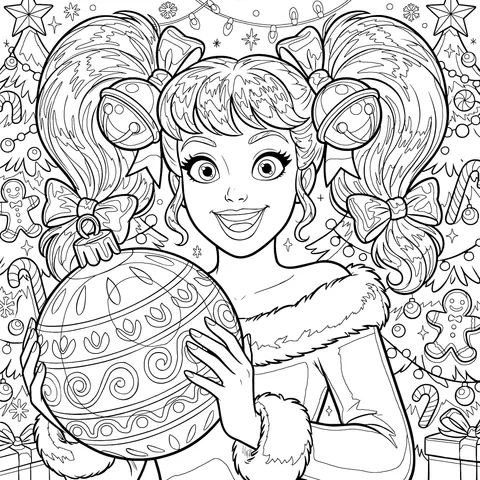 Joyful Christmas - themed Girl