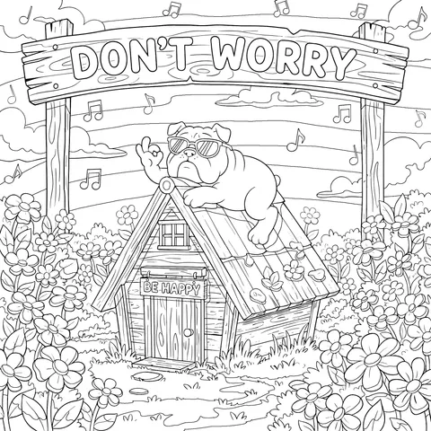 A Relaxed Dog's Idyllic Life