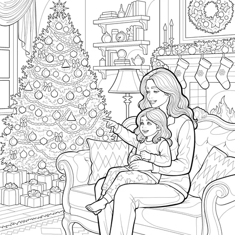 Warm Christmas Parent - Child Time