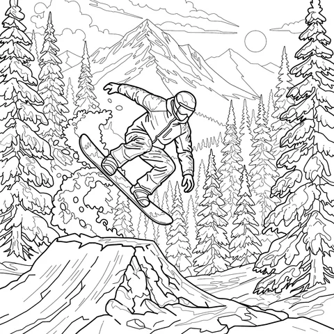 A Skier's Exciting Leap