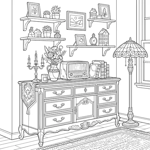 Vintage and Cozy Home Corner