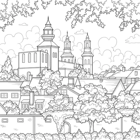 Beautiful Town Scenery