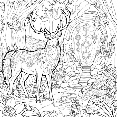 A Magical Door and a Moose in the Forest