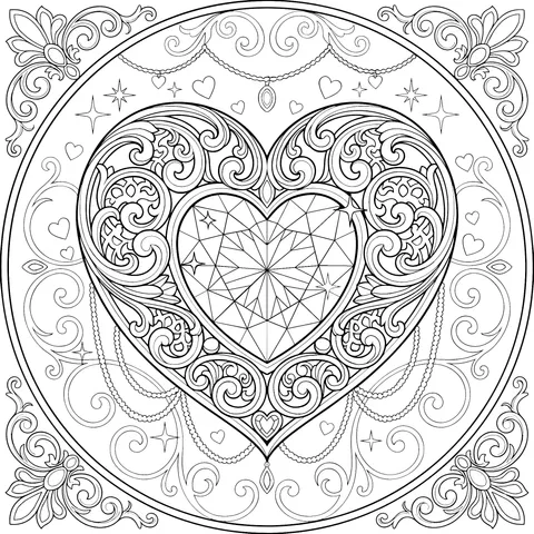 Gorgeous Heart - shaped Pattern