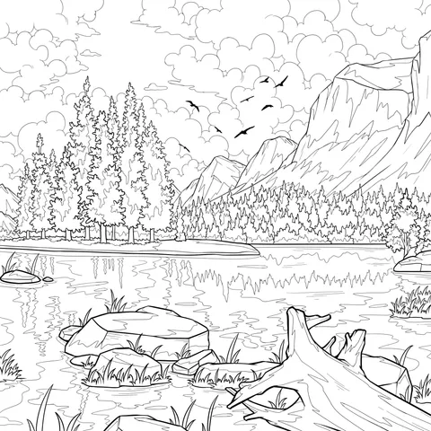 Beautiful Lake - Mountain Scenery