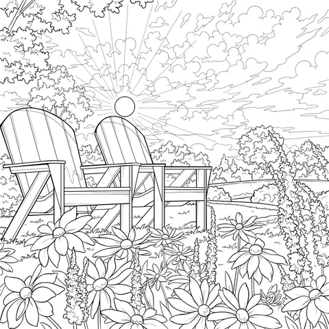 Cozy Outdoor Relaxation Scene