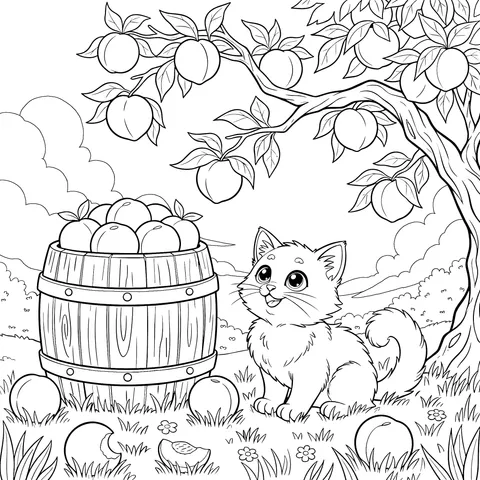 Cat and the Bountiful Orchard