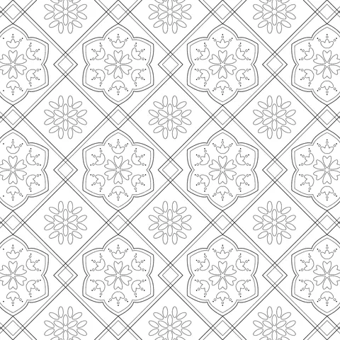 Exquisite Floral Geometric Pattern