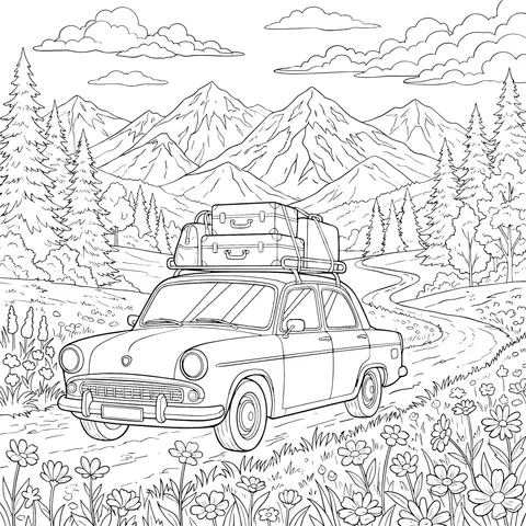 Self - driving Trip in the Mountains