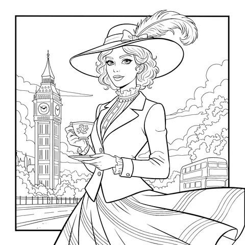 Lady with London Flair