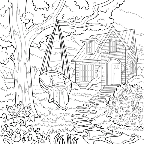 Cozy Courtyard Scenery