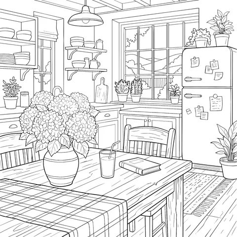 Cozy Kitchen Scene