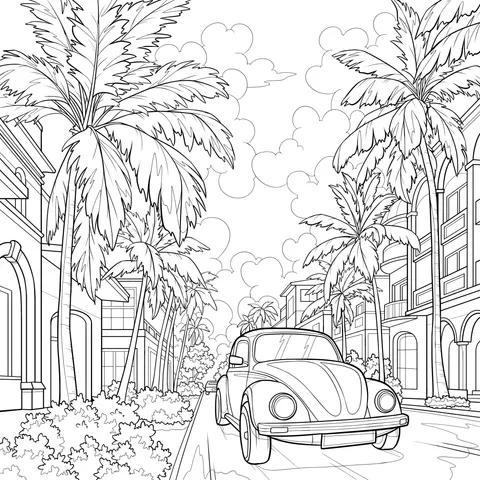 Seaside Street Scenery