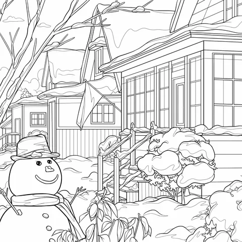 Warm Winter Street Scene