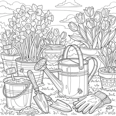 Colorful Garden Tools