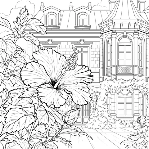 Elegant Building in the Garden