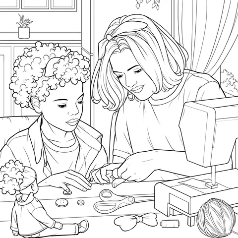 Mother - Daughter Crafting Time