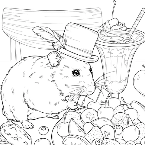 Hamster's Joyful Feast