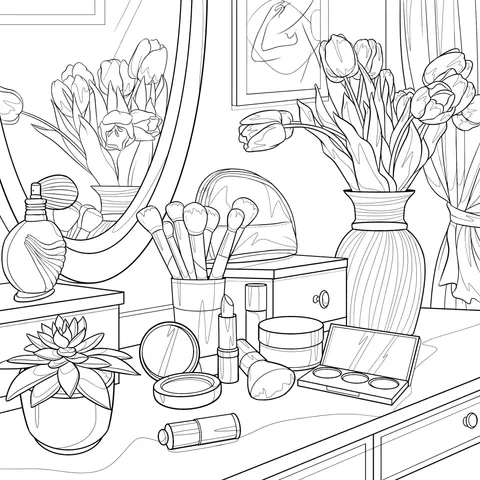 Exquisite Dressing - table Scene