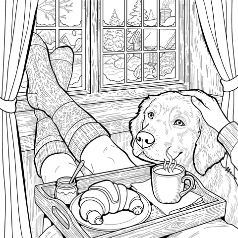 Warm Human - Pet Moments in Winter