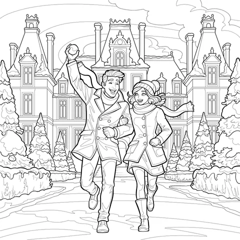 Romantic Winter Stroll