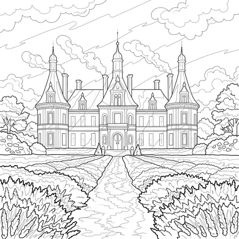 Dreamy Lavender Manor Castle