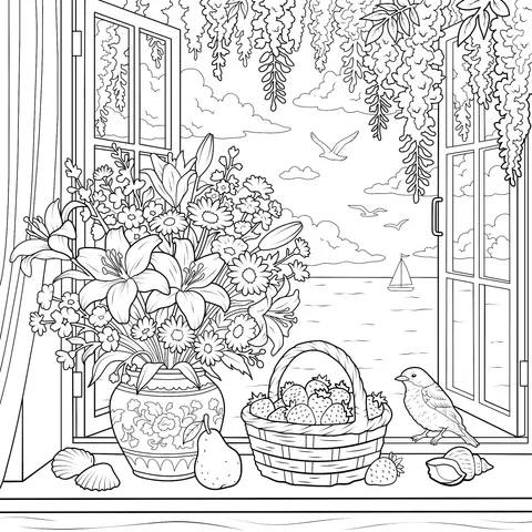 Beautiful View by the Window