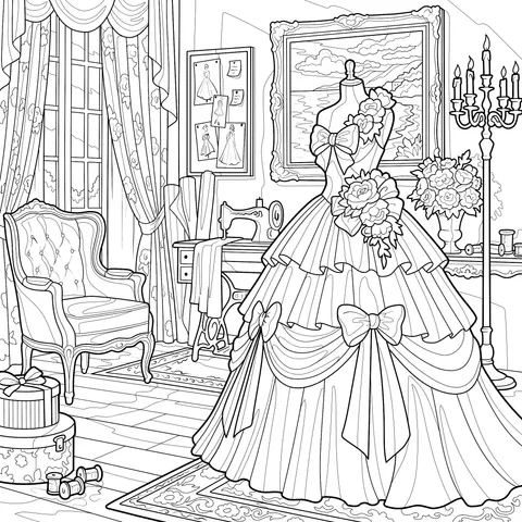 Exquisite Dress Studio Scene