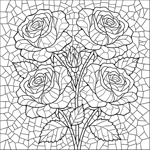 Mosaic Roses Picture