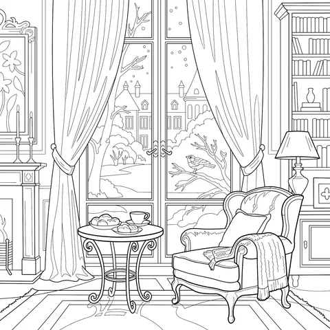 Cozy Indoor Winter Scene