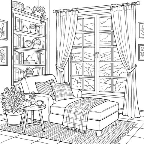 Cozy and Pleasant Reading Nook