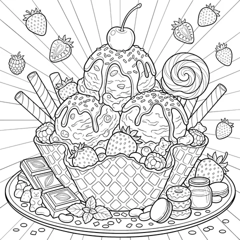 Colorful Dessert Feast