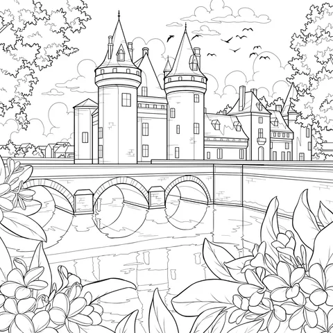 Dreamy Castle Landscape