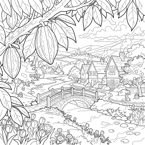 Ai1376_Trees_river_house_field