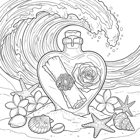 Romance in a Heart - Shaped Bottle