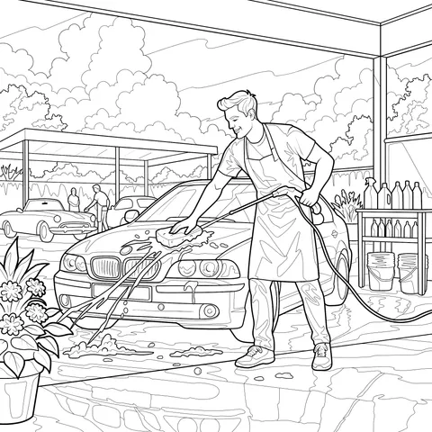 Car - washing Scene