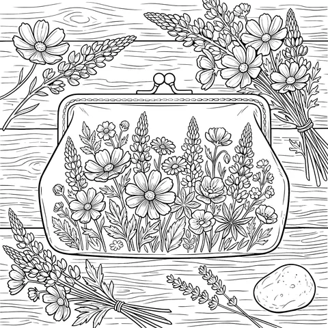 Flower - Adorned Handbag