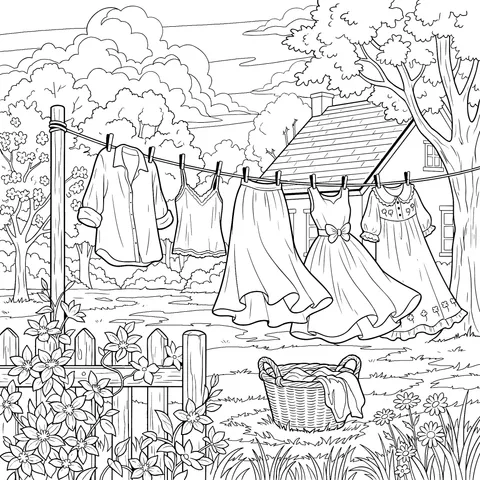 Outdoor Clothes - Drying Beauty