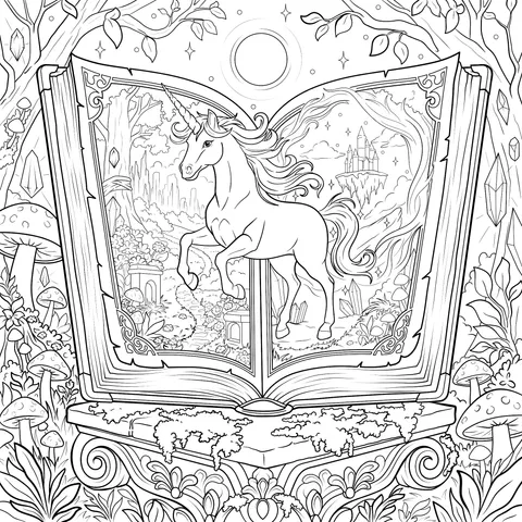 Fantasy Unicorn Book