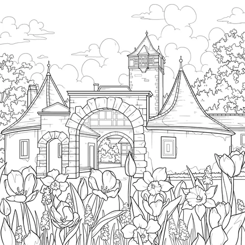 Springtime Castle Beauty