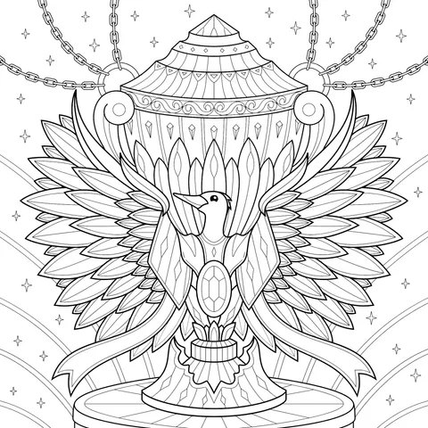 Fantasy Divine Bird Illustration